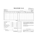 Zions Hotel Stundenzettel