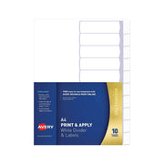 Intercalaires Avery Indexmaker perforés A4