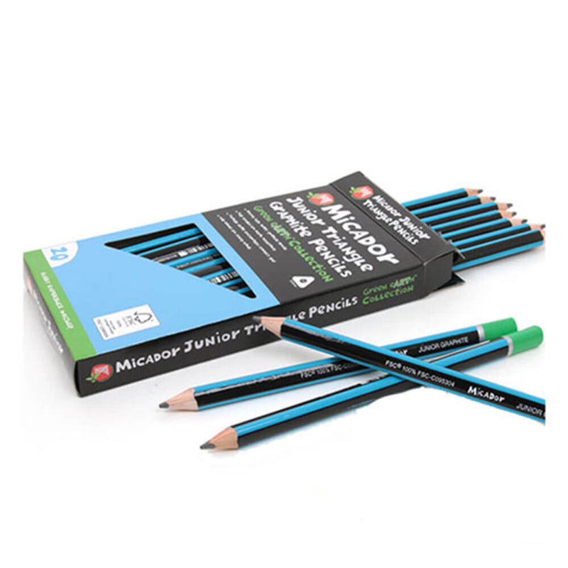 Crayons graphite Micador Junior Triangle (paquet de 20)