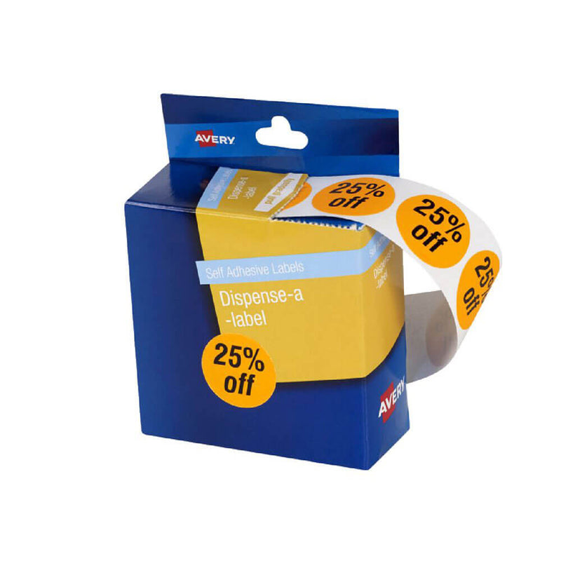 Avery Étiquettes autocollantes 500pcs 24mm (Orange)
