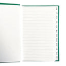 Collins Hard Cover Notebook 96 Pages A-Z C7 (Green)