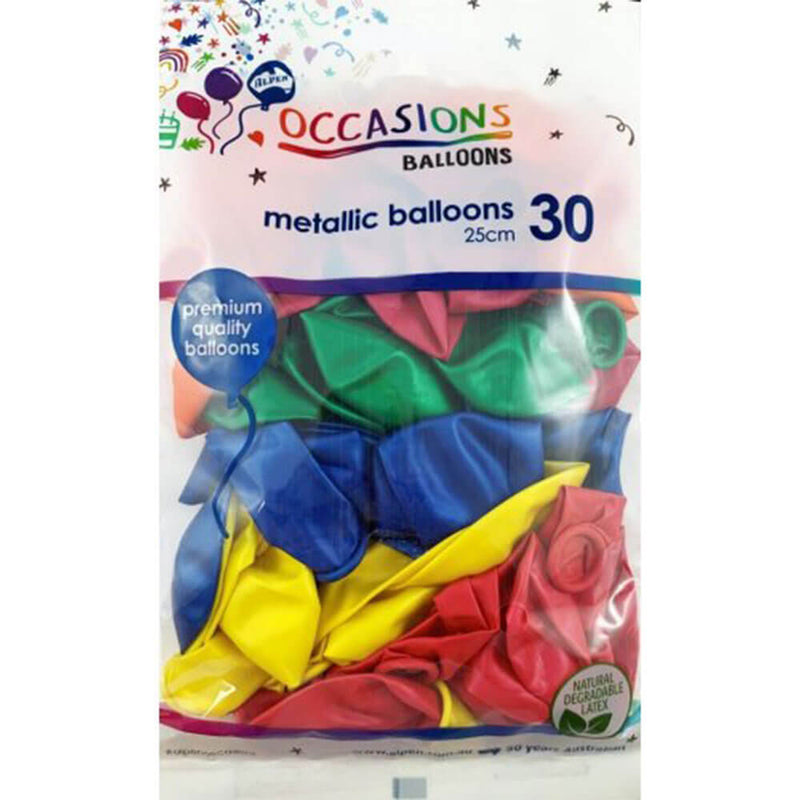 Ballons Alpen pour tout le monde 30pk 25cm (assortis)