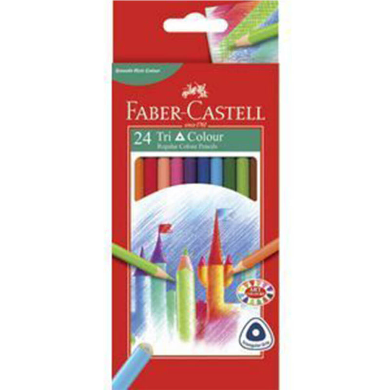 Crayons de couleur à poignée triangulaire Faber-Castell
